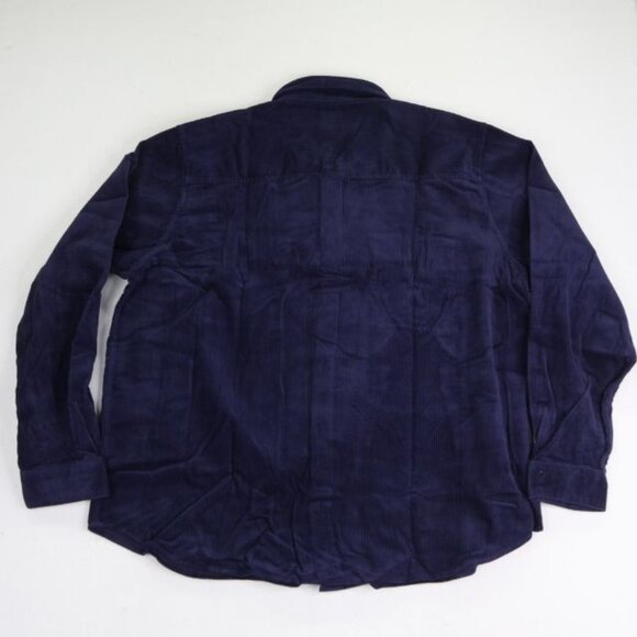 Gap Shirt Mens XXL Eclipse Blue Corduroy Button Up Long Sleeve New - Picture 3 of 7
